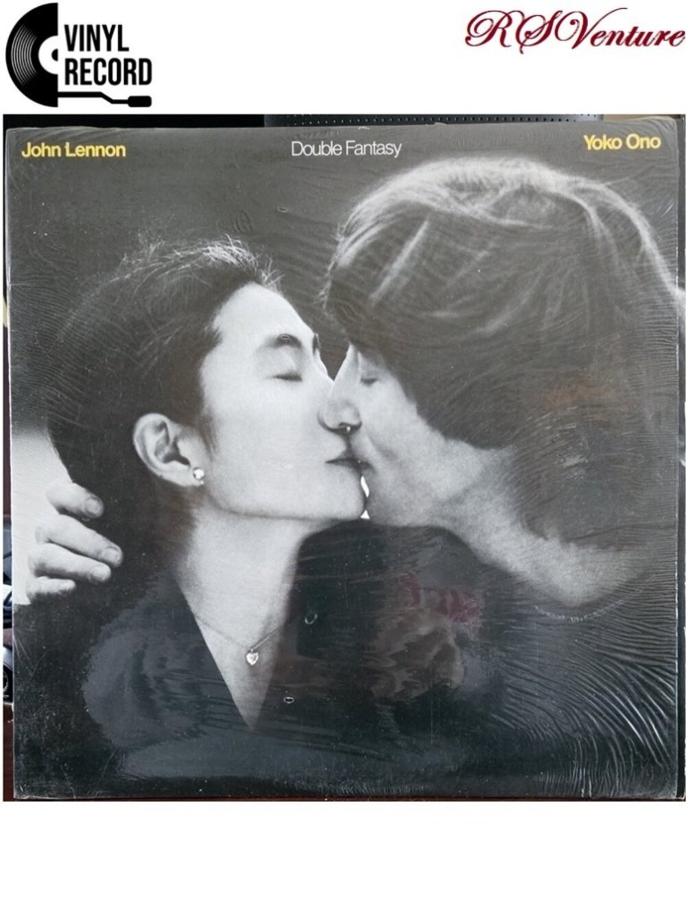 Vintage 1980 John Lennon & Yoko Ono "DOUBLE FANTASY" LP Album